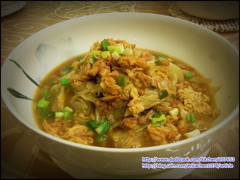 古早味 炸蛋皮魯高麗菜