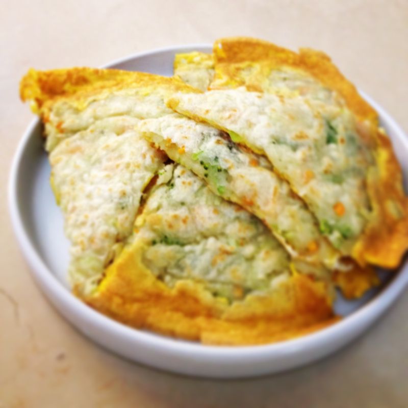 蔬菜厚蛋餅