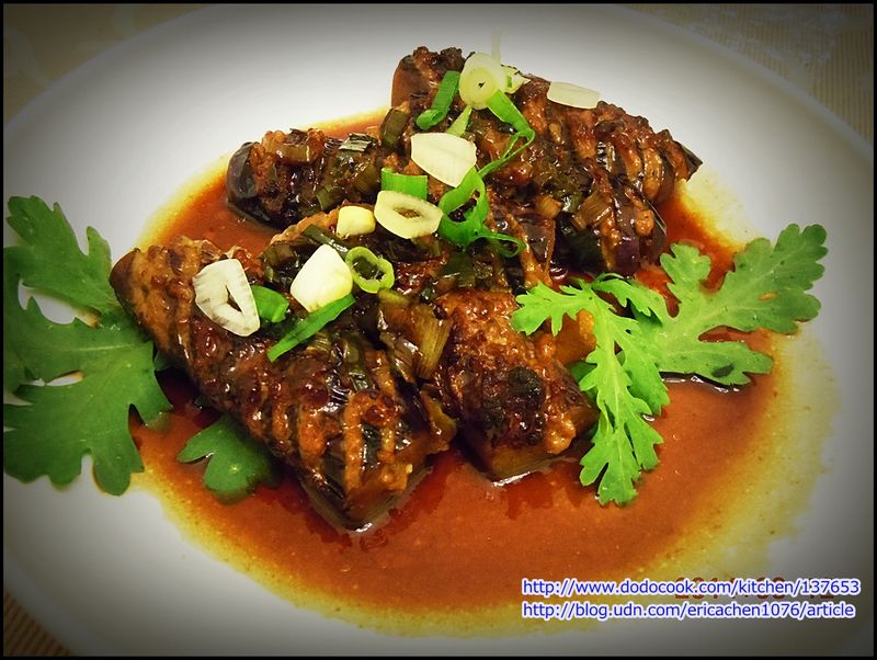 蔥燒 茄子鑲肉