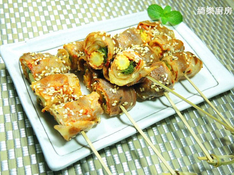 泡菜豬肉捲