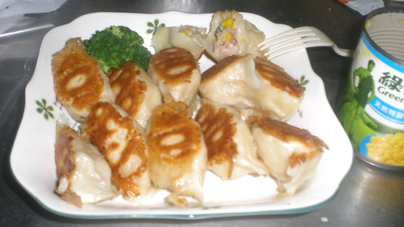 玉米起司鍋貼