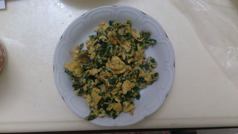 波菜煎蛋