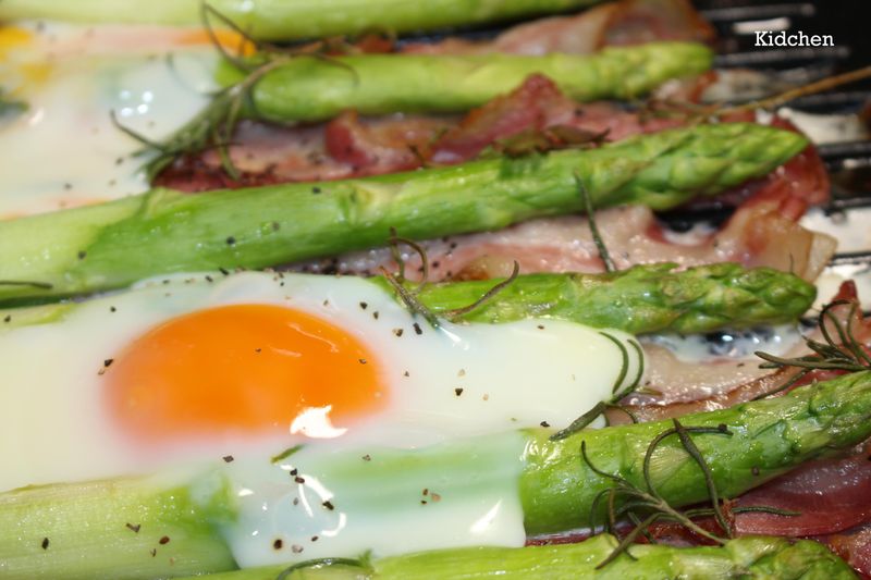 快速早餐：香烤AB蛋 (Asparagus蘆筍，Bacon培根）
