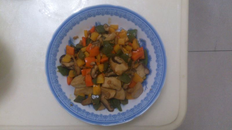 蠔油炒椒菇
