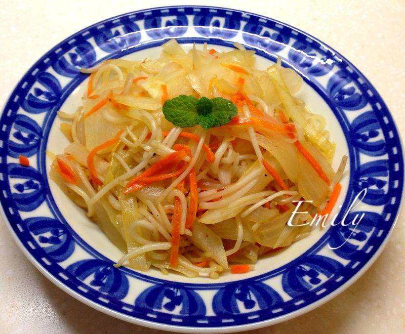 自製安心豆芽菜炒洋蔥