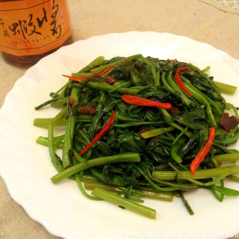 干貝蝦醬空心菜  【富發行創意料理】