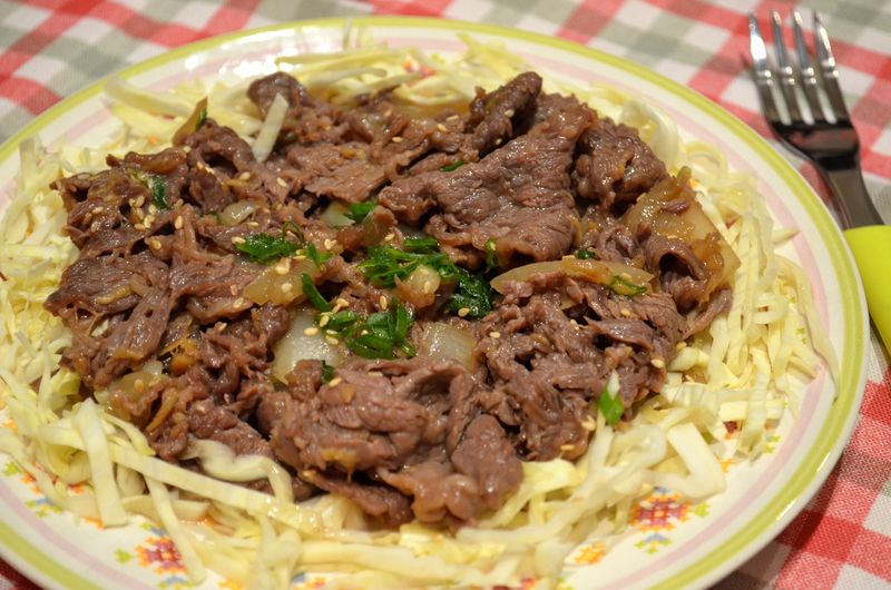 日式牛肉生薑燒