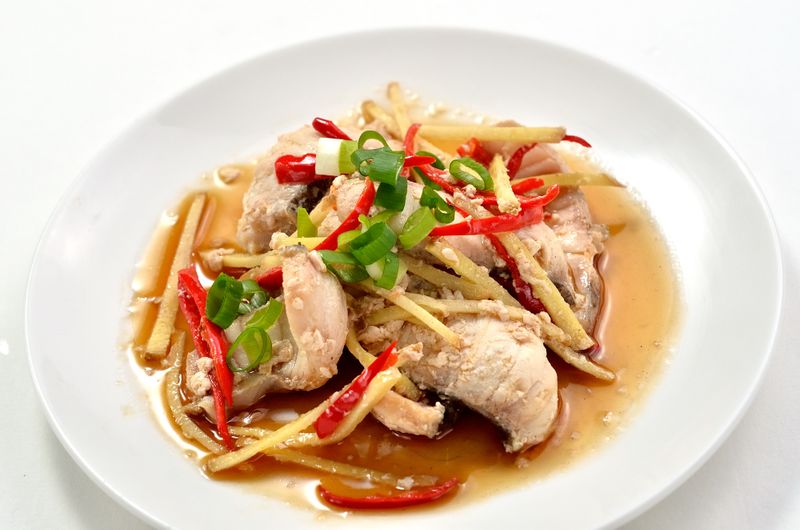 麻油炒魚片