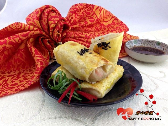 低卡蔬食烤春捲