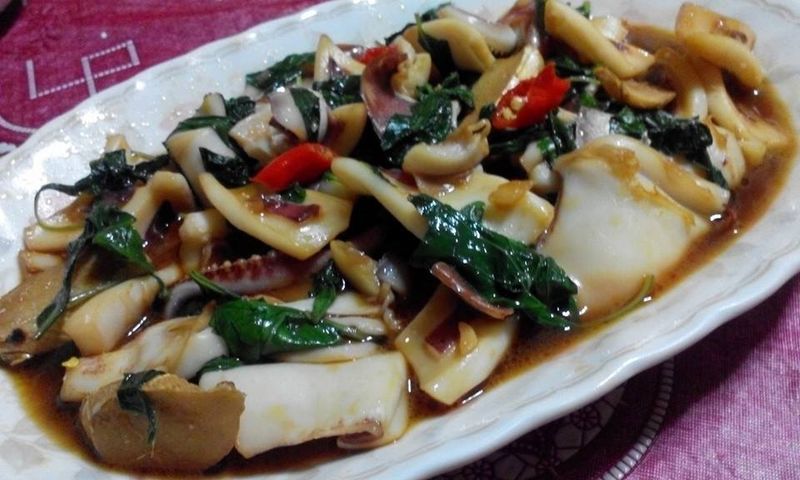 三杯（塔香）透抽【澎湖野生水產】