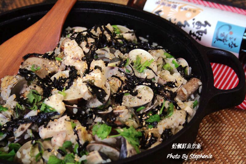 日式蛤蠣鮮魚炊飯 {淬釀日式下午茶點}