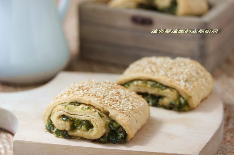 免揉全麥豆漿麵包～蔥燒餅
