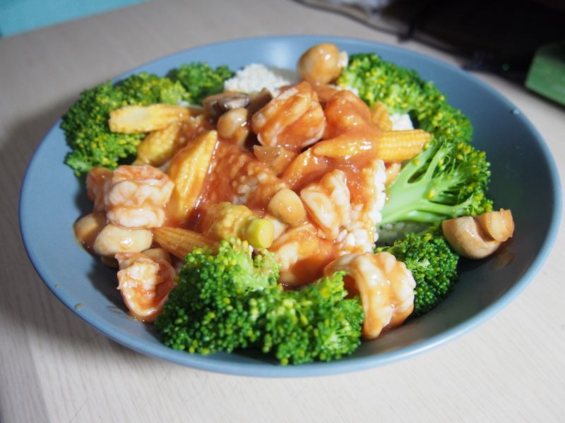 小農食材:番茄蝦仁鍋粑