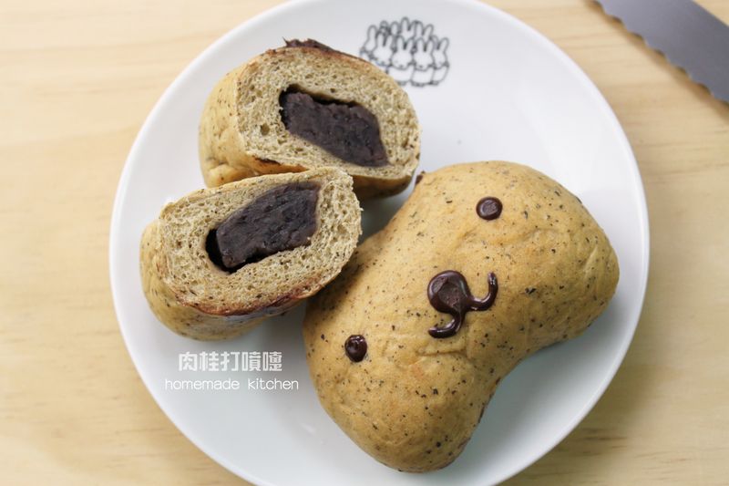 水豚君紅豆奶茶麵包*母親節快樂