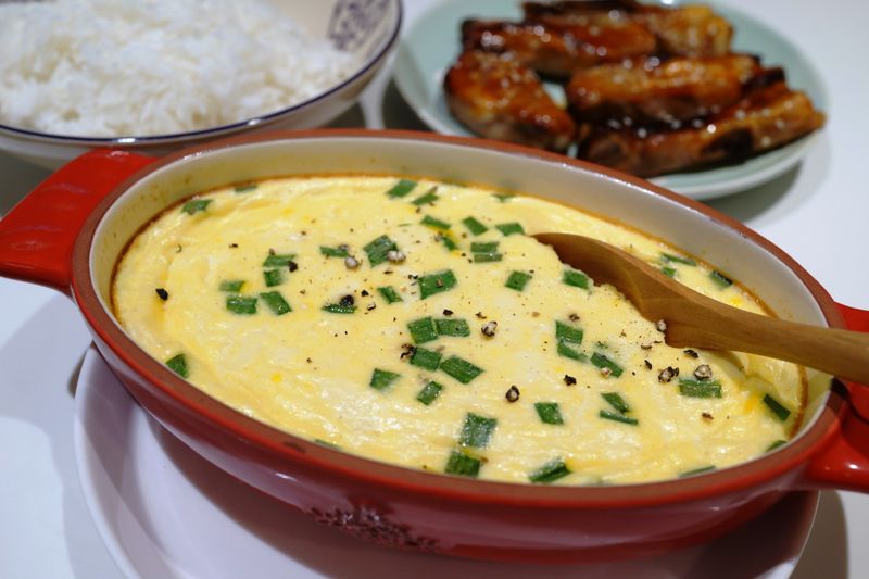 牛奶帶子豆腐焗蛋