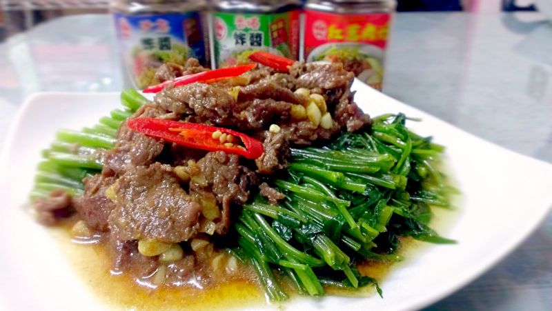 空心菜沙茶牛肉【牛頭牌端午好香拌】