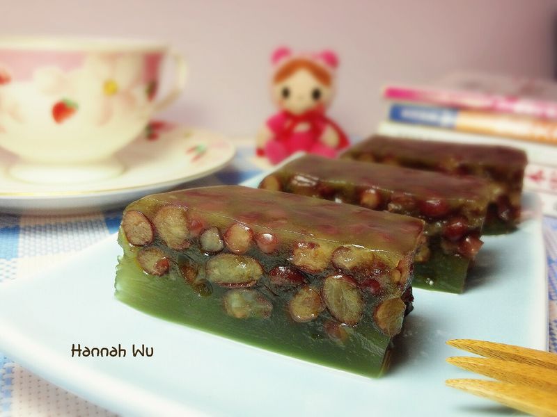 抹茶紅豆羹