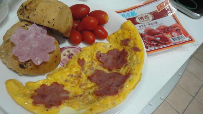 花見火腿早午餐(博客原味切片火腿)
