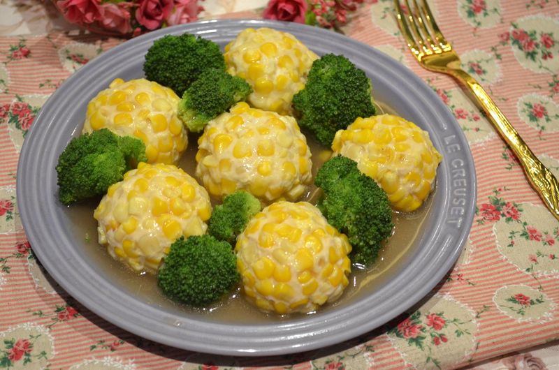 玉米雞肉丸