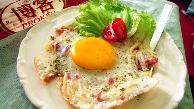 10分鐘快速早餐【洋芋培根蛋】