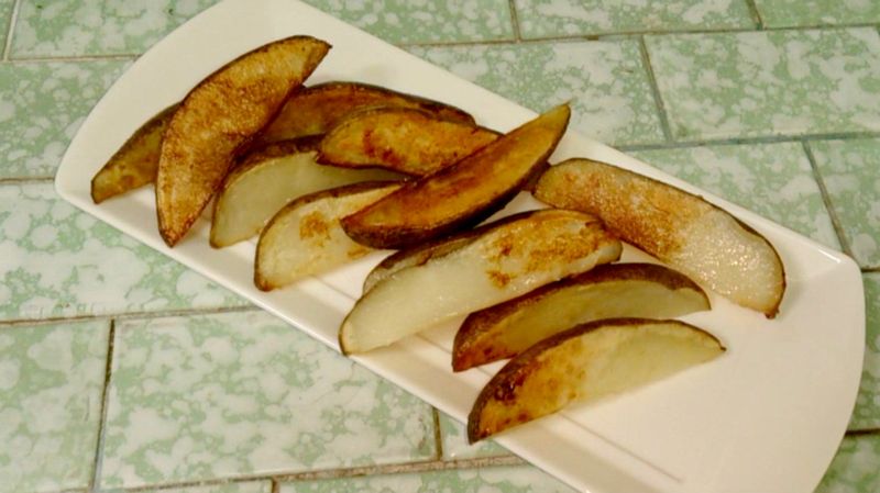 [小湯的美味食譜] 自製黃金脆薯 (超簡單好吃低油低鹽)