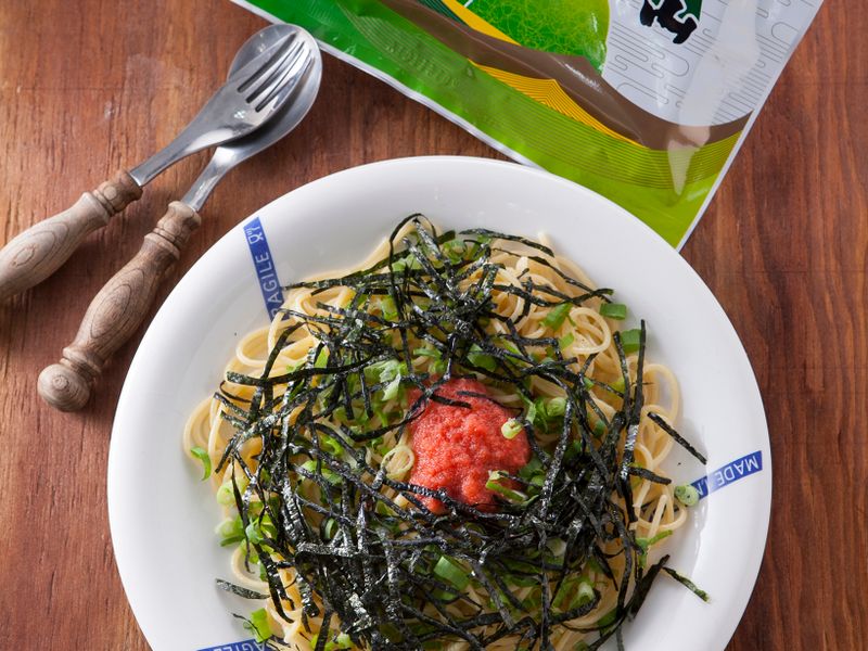 明太子海苔義大利麵[元本山海苔]