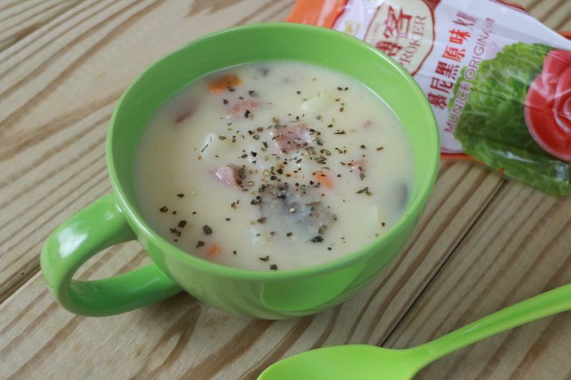 火腿馬鈴薯巧達濃湯【博客原味火腿】