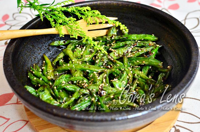 芝麻拌菜豆