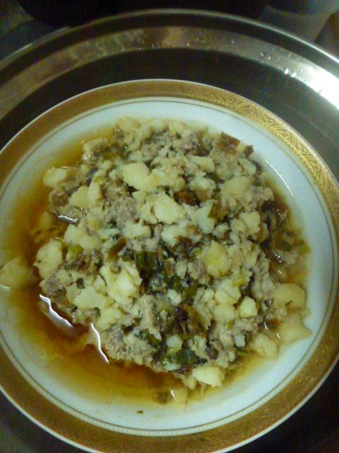 荸薺蒸肉