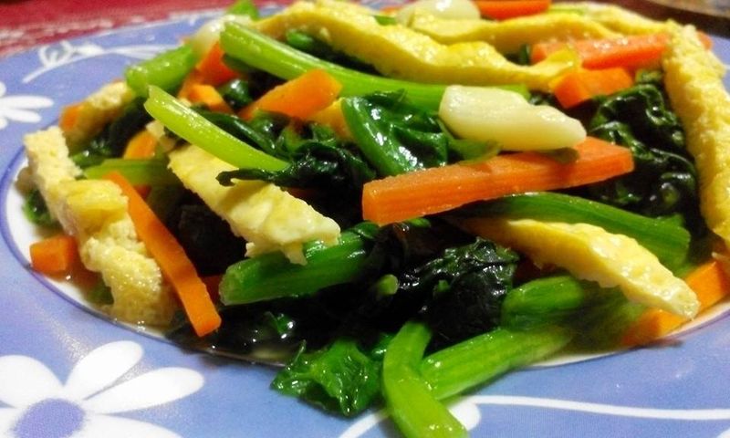 菠菜蛋皮絲