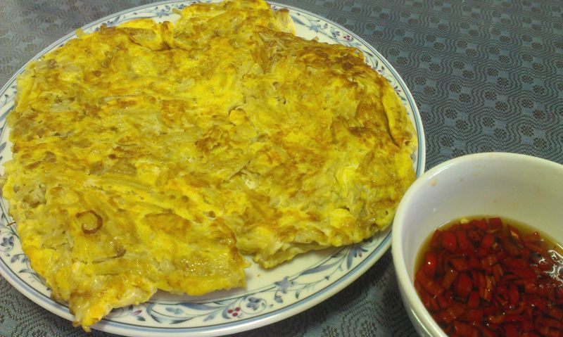 泰式魚露醬汁金針菇煎蛋