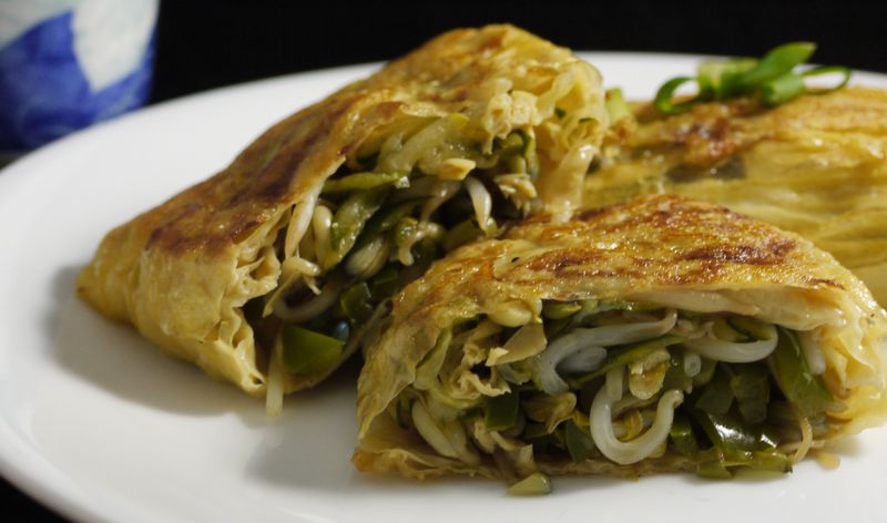 [綠藤芽食譜] 豆芽腐皮捲