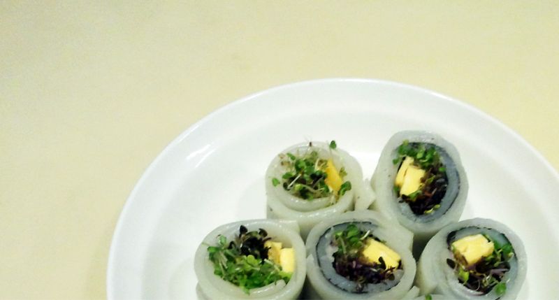 [綠藤芽食譜] 粄條芽壽司