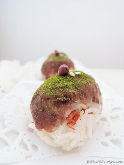 日式红豆泥饭团
