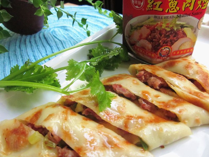 椒塩葱肉鍋餅(快速免揉)
