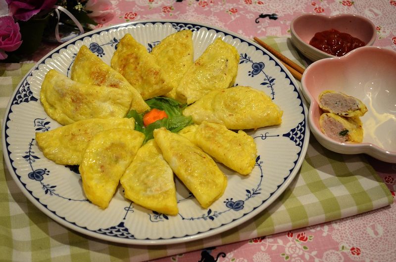 蛋皮煎餃子
