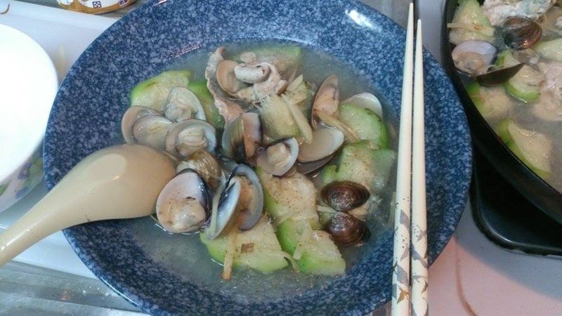 夏日輕晚餐 -蛤蠣絲瓜冬粉