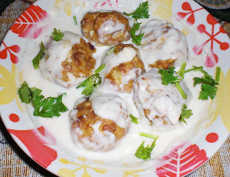 肉丸奶油白醬