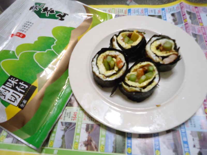 海苔蘆筍蝦蛋捲「元本山海苔」