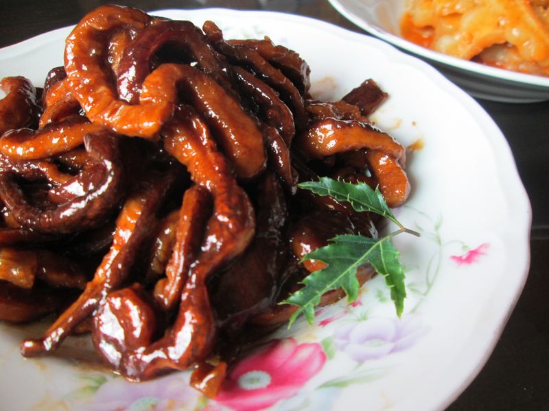 炒素鱔糊