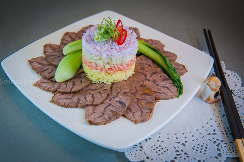 牛腱彩色飯