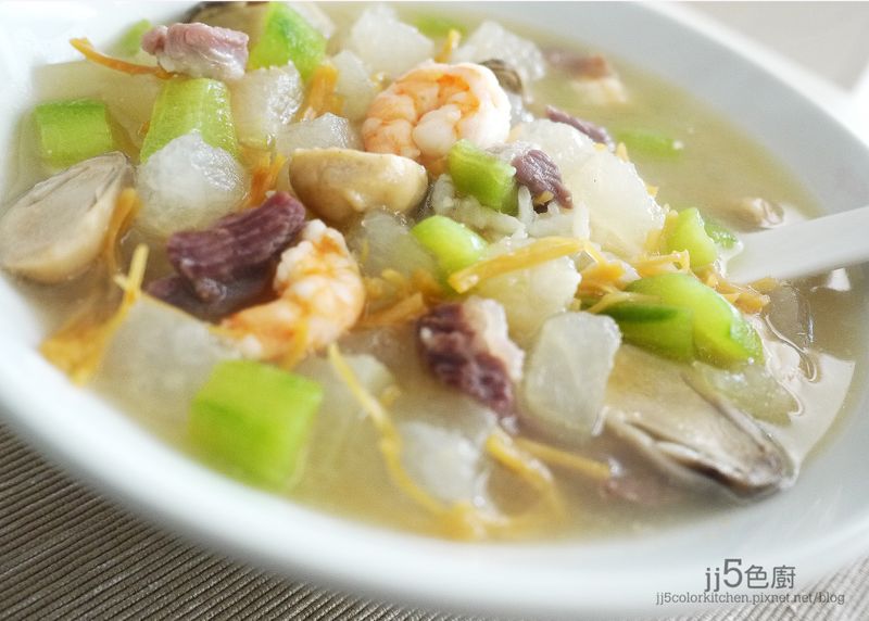 冬瓜粒湯泡飯~去水腫低卡