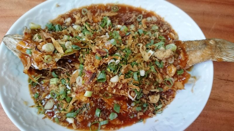 蔥酥豆瓣魚