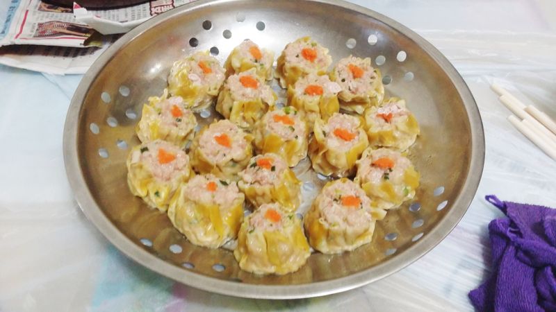 簡單豬肉燒賣。