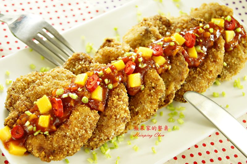 南洋風芒果豬排