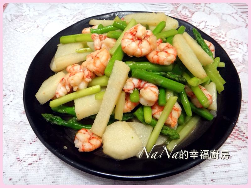 山藥蘆筍蝦仁