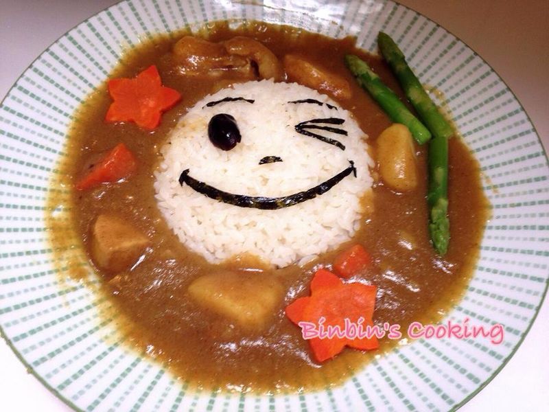 饅頭人咖哩飯
