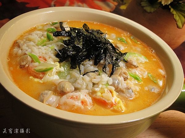 鮮蝦蛤蜊雜炊