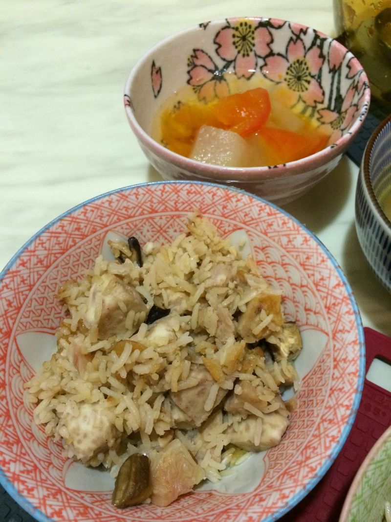 簡單輕食-芋頭炊飯