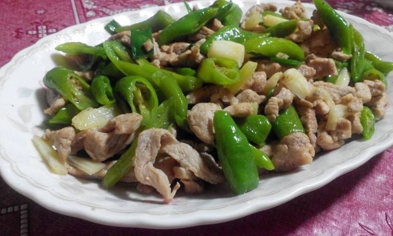 糯米椒炒豬肉【食在養生】